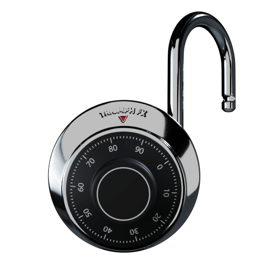 A safety lock to deliver the message of safeguarding all deposits and trades.