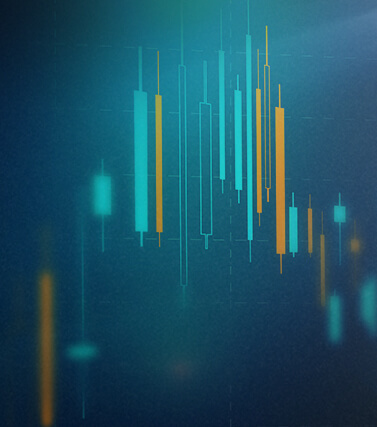 Forex bar chart illustration.